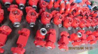 Valves matérielles de tête de puits d'huile de densité double/vanne à robinet à haute pression 2" figue 1502 de X